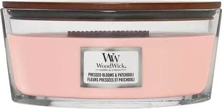 WoodWick geurkaars - Ellipse HearthWick Flame - Pressed Blooms&amp;Patchouli