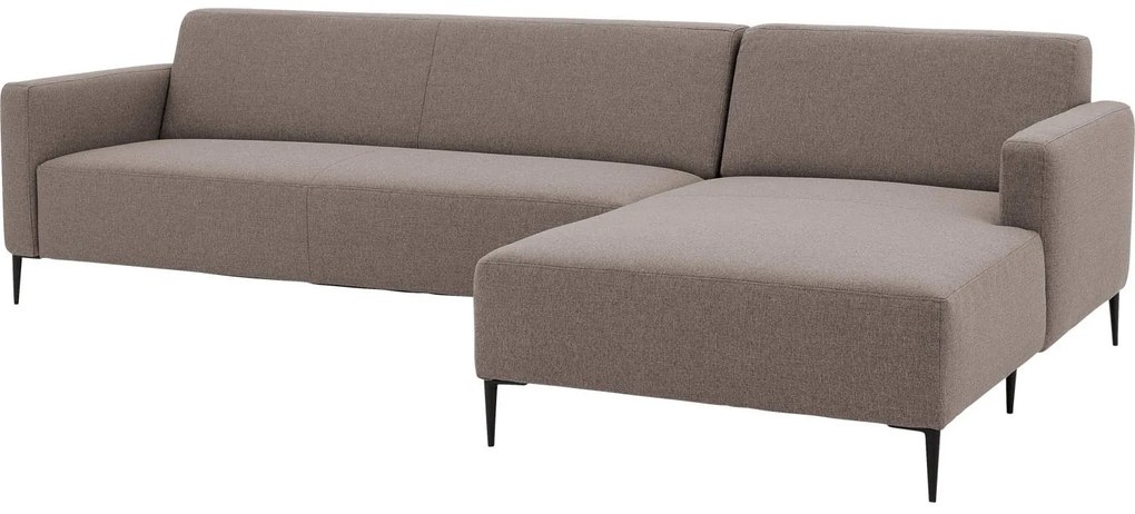 Goossens Key West grijs, stof, 3-zits, modern design