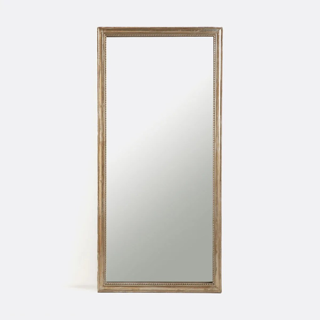 Rechthoekige spiegel in massief mangohout, breedte 80 x hoogte 170 cm, Afsan