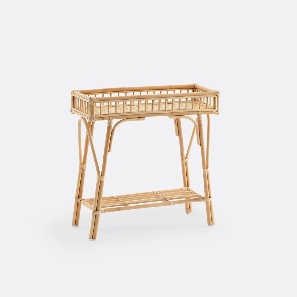 Wandtafel in rotan en bamboe, Nyla