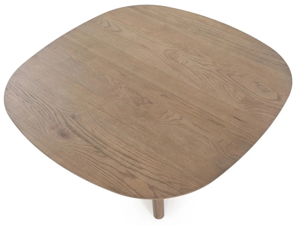 Eleonora Stef Salontafel Bruin Eiken 100 Cm - 100 X 100cm.