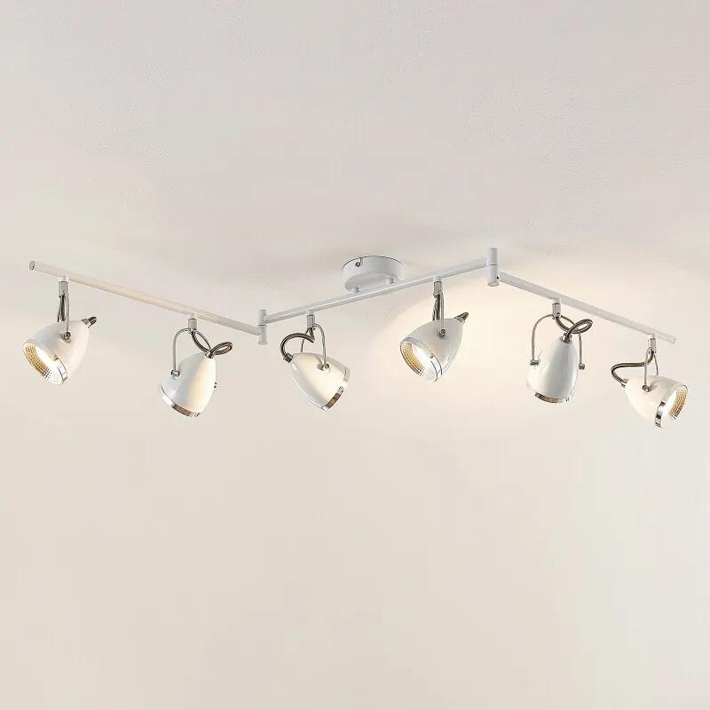 Jadon LED plafondspot wit 6-lamps - lampen-24