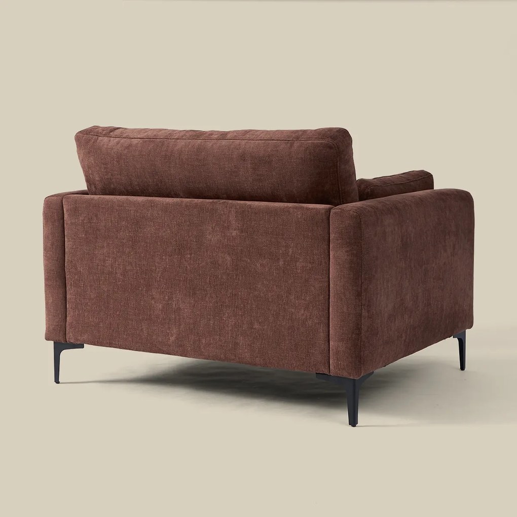 Fauteuil Roodbruine Stof