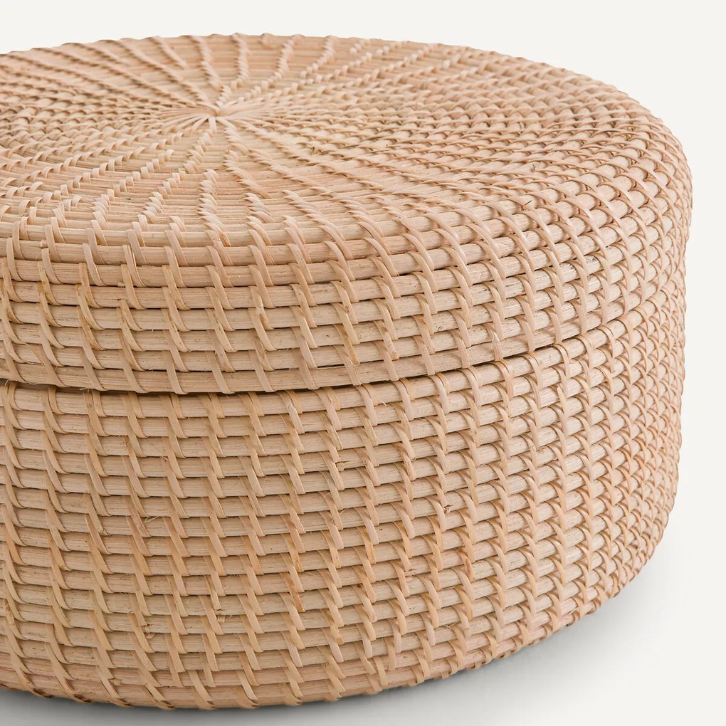 Opbergdoos in rotan,Ø 40 cm, Ysée