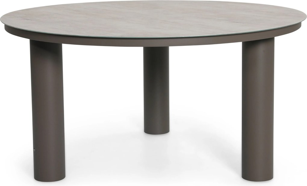 Tuinset Ronde Tuintafel 6 personen 150 cm Rope Taupe Coco Viento/Arancia