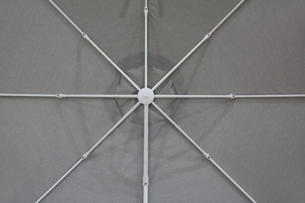 Zweefparasol 3.5m S2 Excellent (excl. voet) Grijs-antraciet Camello Luna