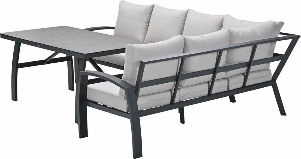 Garden Impressions Cameron lounge dining set 3-delig rechts - desert sand