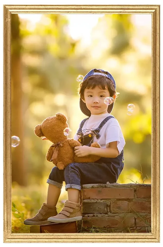 vidaXL Fotolijsten 3 st voor wand 59,4x84cm MDF goudkleurig