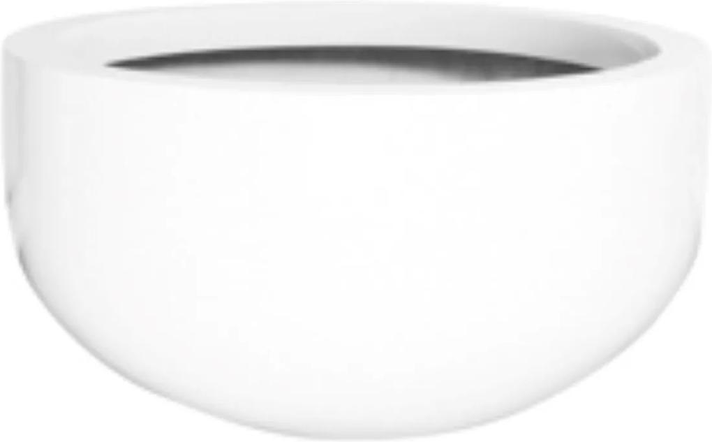 Bloempot City bowl s essential 50x92 cm glossy white rond