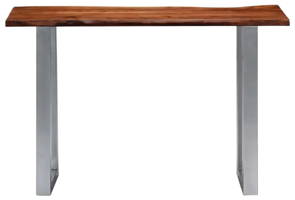 vidaXL Wandtafel 115x35x76 cm massief acaciahout en ijzer
