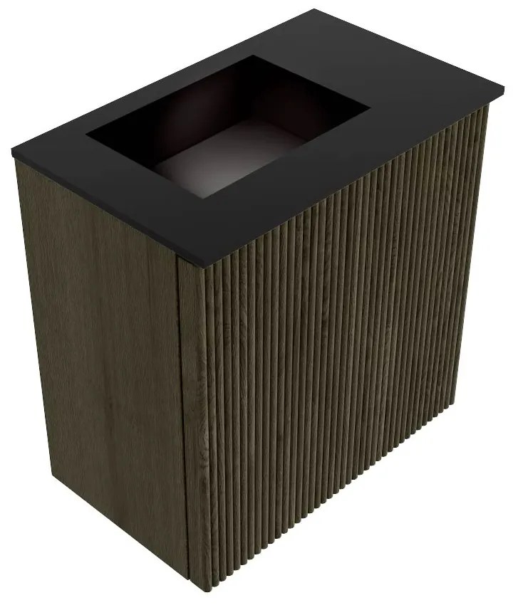 Mondiaz Joya 40cm toiletmeubel shadow met wastafel faye links zonder kraangat urban