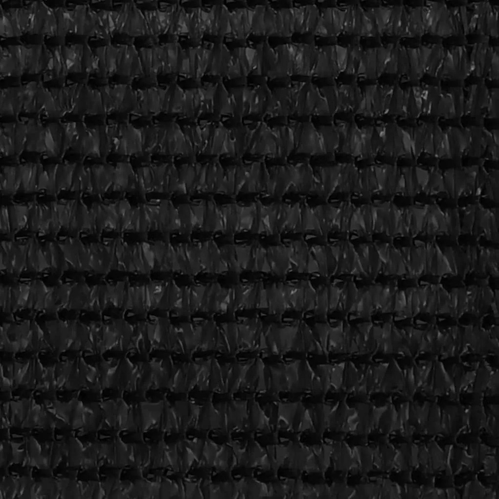 vidaXL Balkonscherm 75x600 cm HDPE zwart