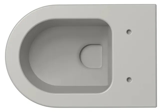 Xenz Gio randloos toilet 47cm met vortexspoeling en zitting grijs mat