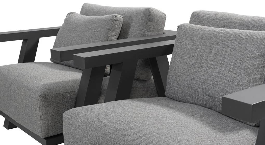 4 Seasons Outdoor Iconic loungeset SALE Loungeset   antraciet weerbestendig