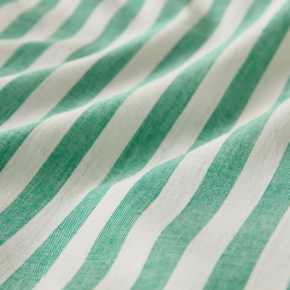 Katoenen plat laken, groen, Soizic