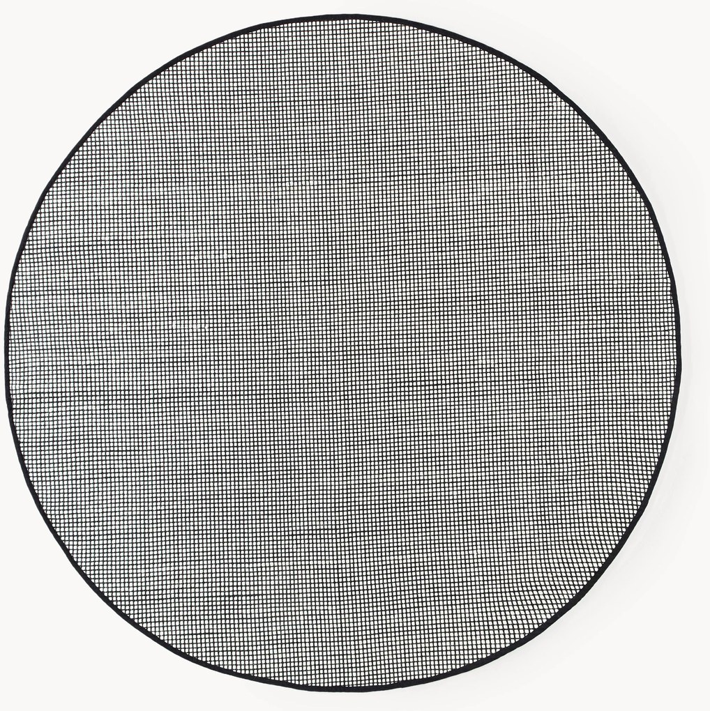 Rond wollen vloerkleed Amaro, handgeweven