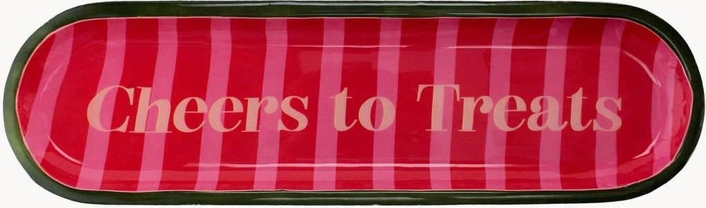 Serveerplateau Cheers to Treats met mangohouten basis