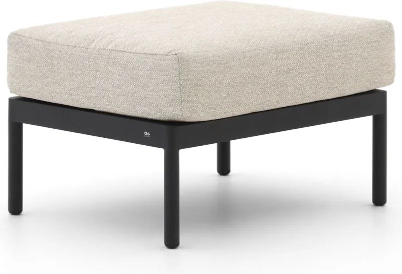 Voetenbank tuin | Apple Bee Condor | Aluminium | Zwart | 52x68x42cm | Kees Smit Tuinmeubelen