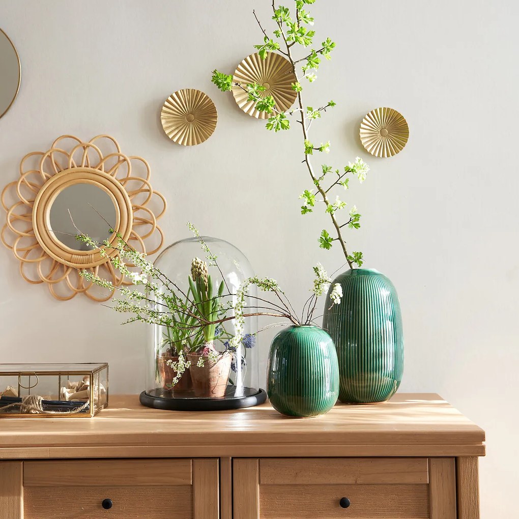 Vaas in keramiek H.26 cm, Estria