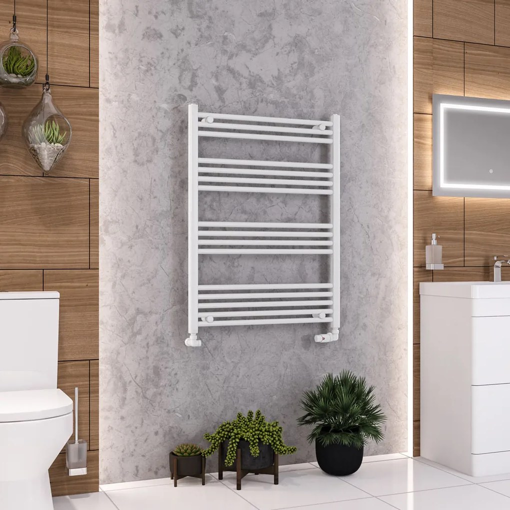 Eastbrook Wendover handdoekradiator 75x100cm 510W wit glans