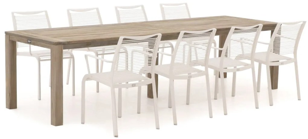 Apple Bee Hawaii/ROUGH-S 300cm dining tuinset 9-delig stapelbaar