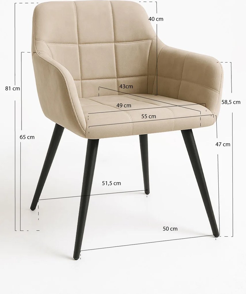 Stoel Mirova Fluweel