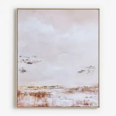Decoratief Schilderij 100x120 Cm Handgeschilderd Op Canvas Kenvo Natuurlijke Kleuren - Sklum
