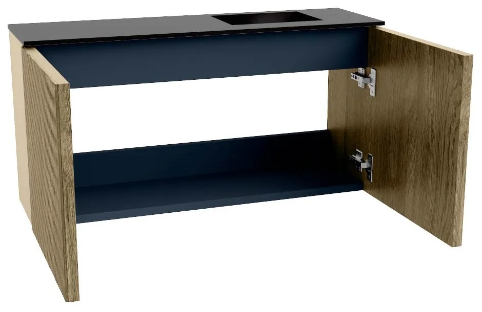 Mondiaz Joya 80cm toiletmeubel dusk met wastafel faye rechts zonder kraangat urban