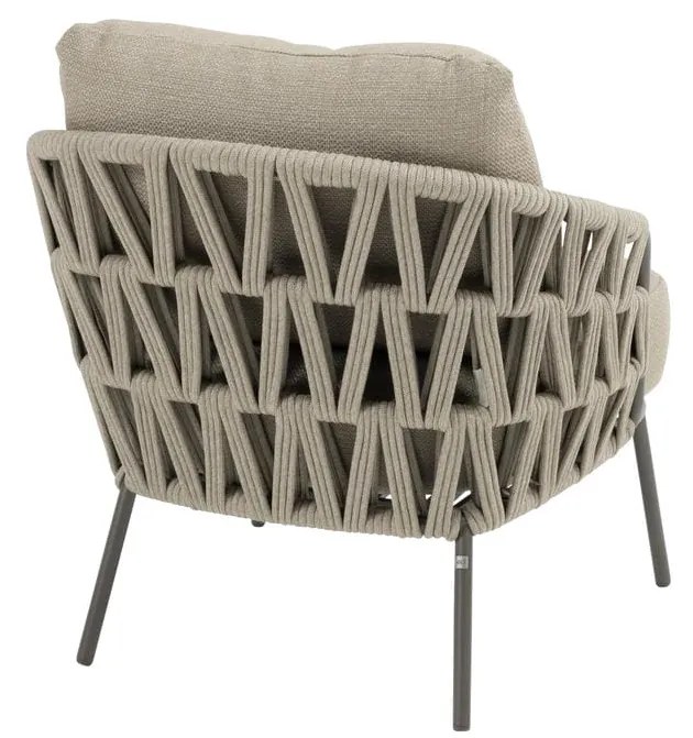 4 Seasons Outdoor Mallorca low dining tuinstoel terre LoungestoelTuinstoel   bruin weerbestendig