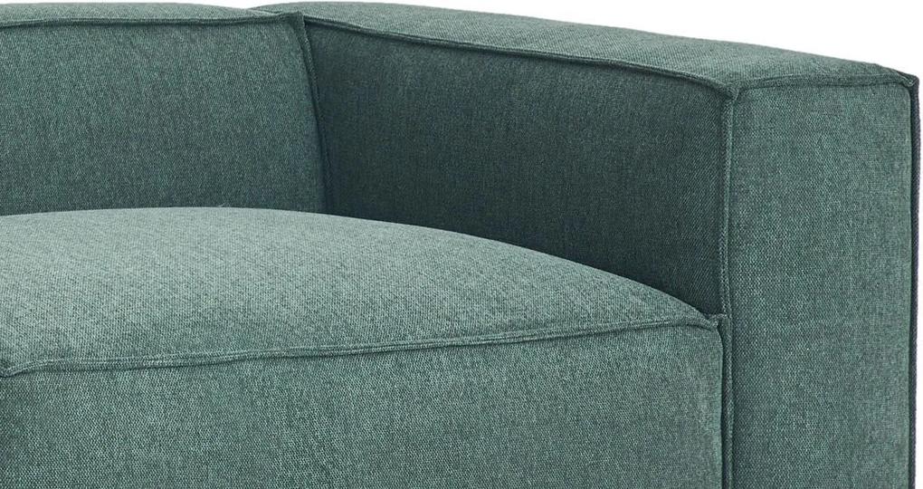 Feel Furniture | Bank Vic breedte 332 cm x diepte 67 cm x hoogte 109 cm donkergroen zitbanken materiaal bekleding : stofmateriaal | NADUVI outlet