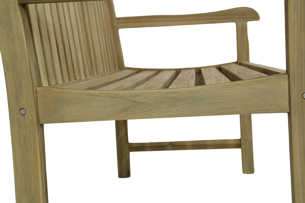 Garden Collections Preston Tuinbank Incl. Forest Green Kussen Teak Old Teak Greywash