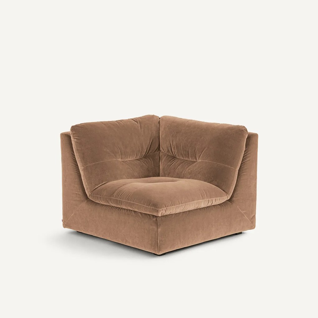 Modulaire 90° hoek in fluweel, GIULIANO