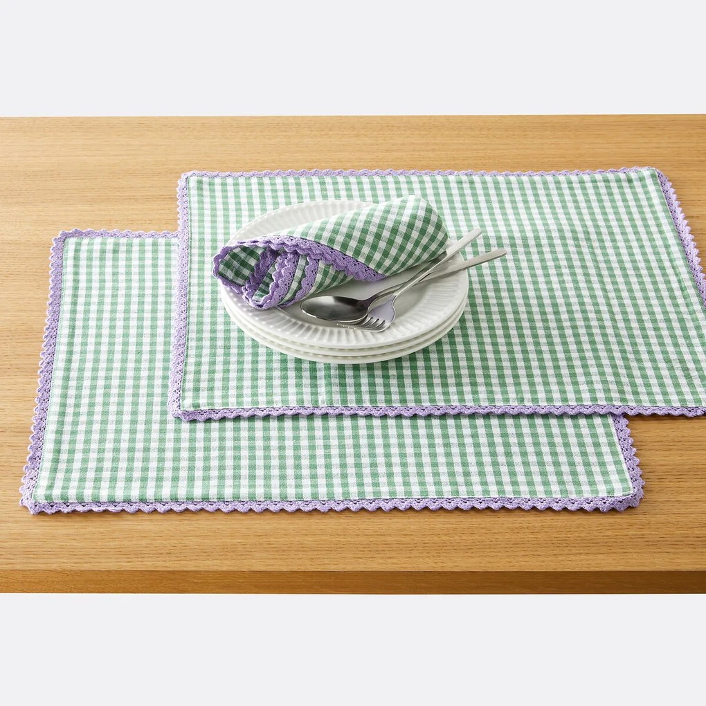 Set van 2 placemats in katoen/linnen Trattoria