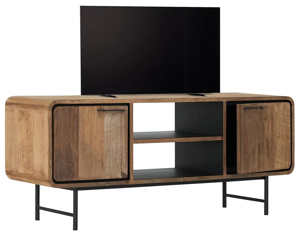 DTP Home Evo Tv-meubel Teak Met Ronde Hoeken 145 Cm - 145x40x60cm.