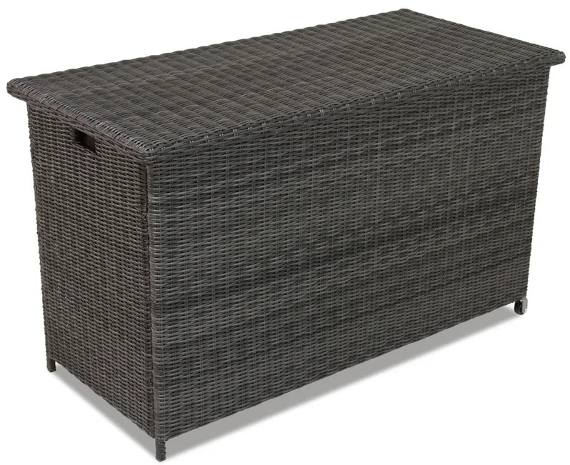 Kunststof rotan tuinbox voor kussens Toledo 945l antraciet Garden Point