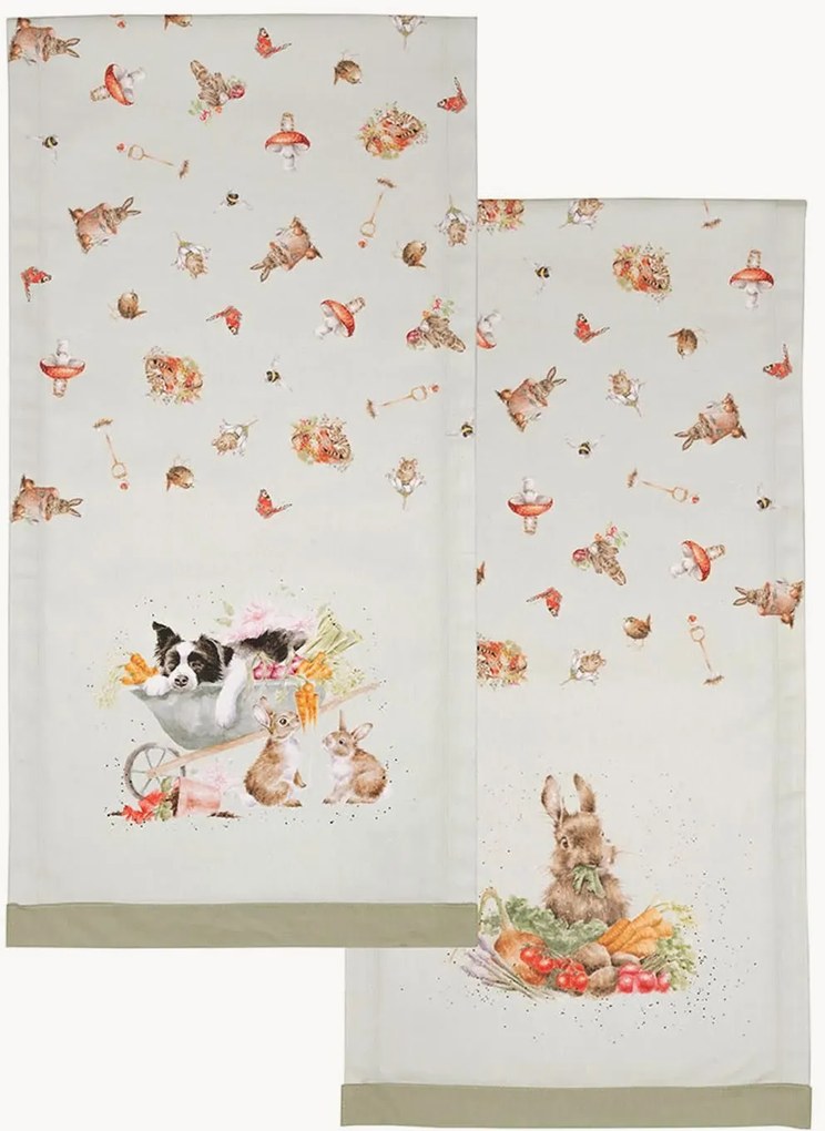 Katoenen tafelloper Garden Friends