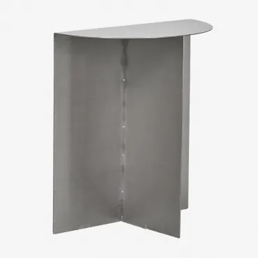 Bijzettafel 40x20 Cm In Roestvrij Staal Nadina ↑45 Cm - Sklum