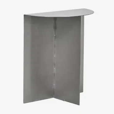 Nadina Geborsteld Stalen Bijzettafel 40x20 Cm ↑45 Cm - Sklum
