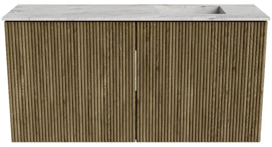Mondiaz Joya DLux 80cm toiletmeubel dusk met wastafel faye rechts 1 kraangat glace