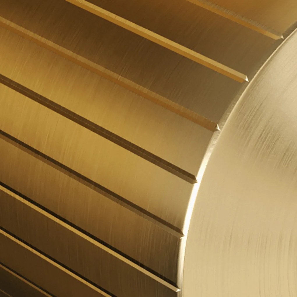 Brauer Stripe 3-weg inbouwthermostaat met drukknoppen messing geborsteld PVD