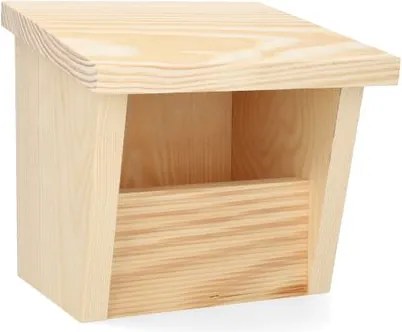 Nestkast voor roodborstje, grenenhout, 17 x 18 x 17.5 cm