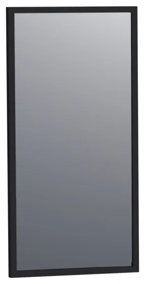 Saniclass Silhouette 40 spiegel 40x80cm rechthoek zwart aluminium 3501