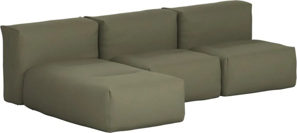 Soft Zitzak Outdoor 3 Seater + Lounger - Kirra Olive