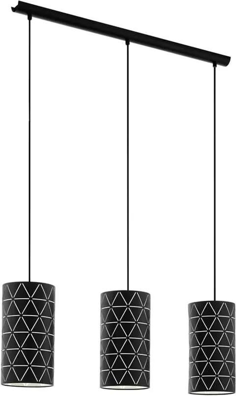 EGLO hanglamp 3-lichts Ramon - zwart - Leen Bakker