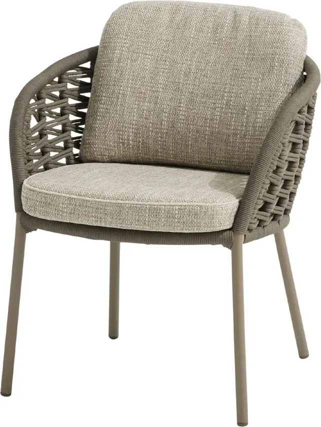 4 Seasons Outdoor Vera tuinstoel Mocca Tuinstoel beige weerbestendig