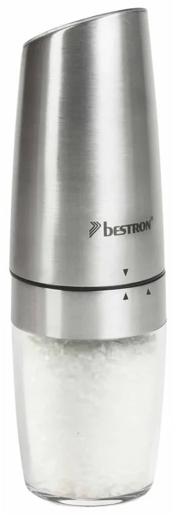 Bestron Peper- en zoutmolen APS300CH 20,2 cm RVS zilverkleurig