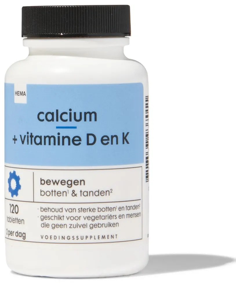 HEMA Calcium + Vitamine D En K - 120 Stuks