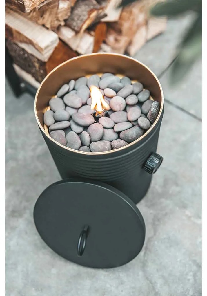 Cosi Fires - Cosiscoop Iconic black gaslantaarn - Ø16 x H 25 cm