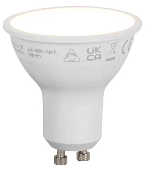 Set van smart GU10 dimbare LED lampen 4.7W 400 lm 2700K-6500K incl. Zigbee Smart Hub