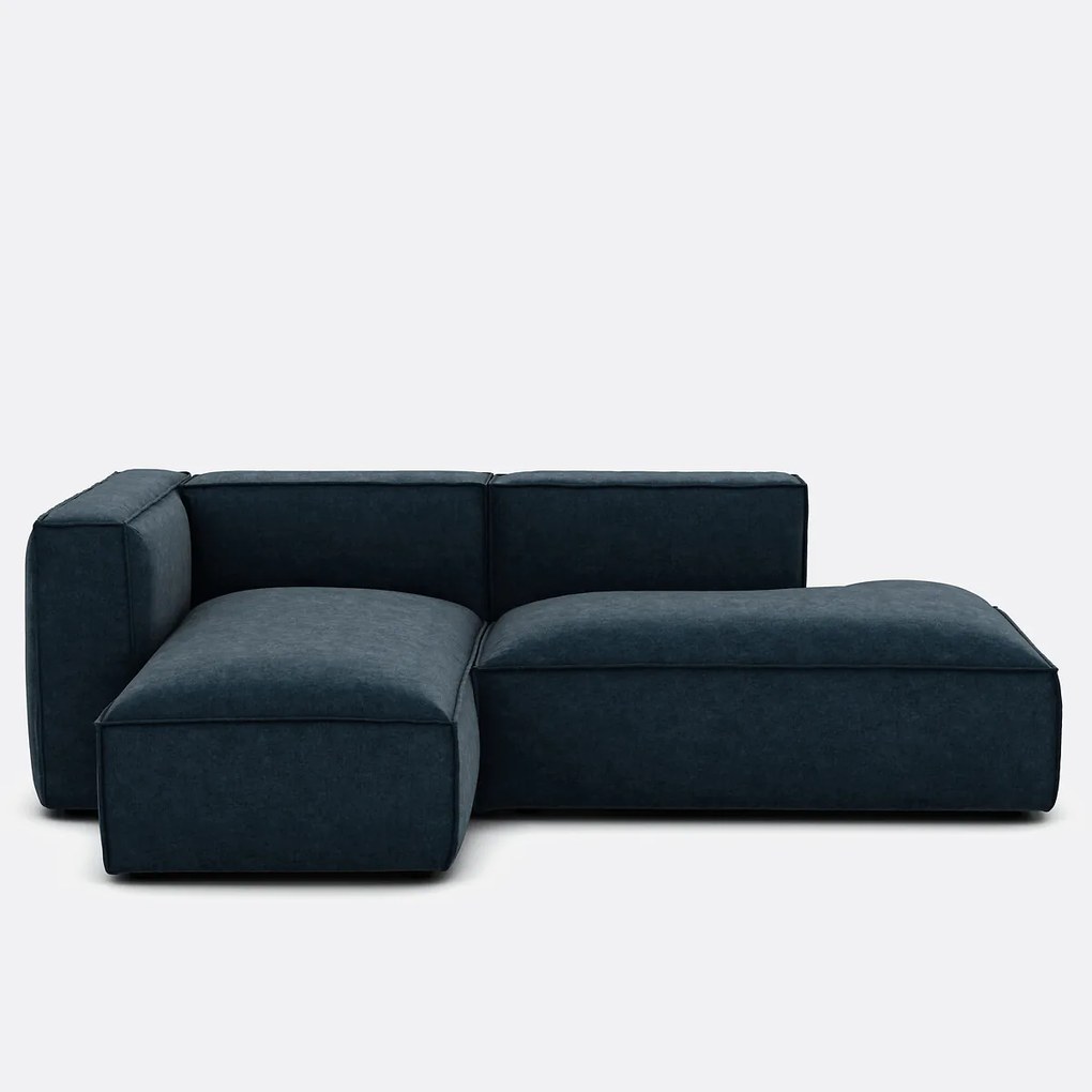 Loungebank, rechts, textuurfluweel, Seven